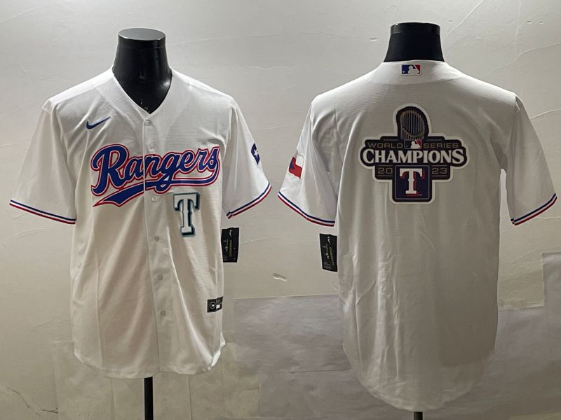 Men Texas Rangers Blank White Game 2025 Nike MLB Jersey style 16->texas rangers->MLB Jersey